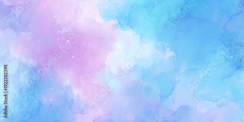 a pastel colored abstract background with pink blue and purple hues and white specks high quality