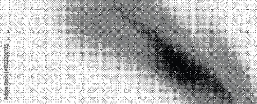 Black and White Dither Gradient Noise Background