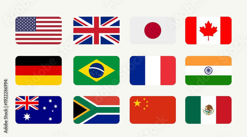 Collection of World Flags A Global Showcase of National Symbols from Diverse Countries