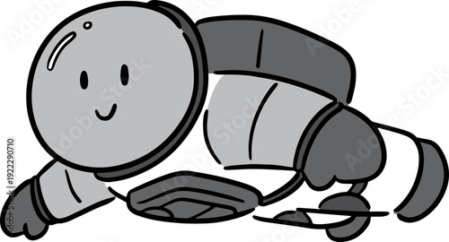 Illustration of astronaut