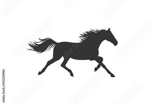 Running horse vector illustration