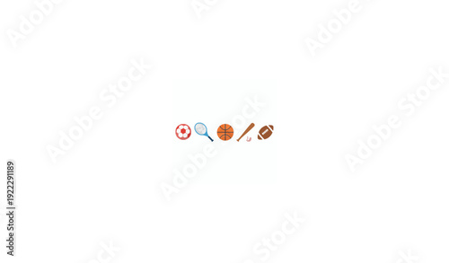 Favorite Sports Icon Collection Flat Vector Set