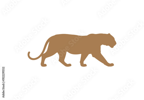 Tiger vector silhouette