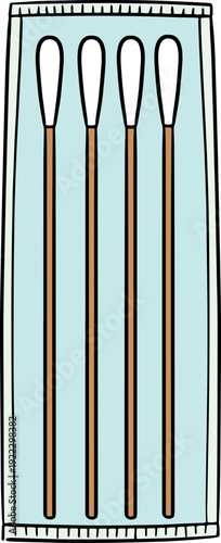 Illustration of cotton swab