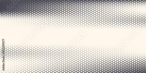 Triangle Vector Abstract Geometric Technology Background. Halftone Triangular Retro 80s Simple Pattern. Minimal Style Dynamic Tech Wallpaper
