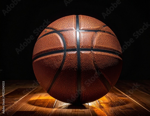 basketball on wood