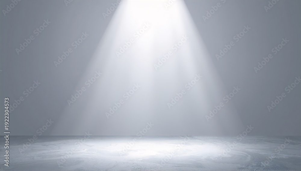 Obraz premium a bright white ceiling light shines downward, softly illuminating the room with a clean, modern glow