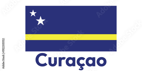 Curacao flag illustrator country flags symbol nation