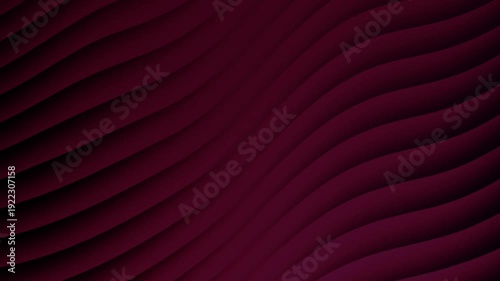 This cinematic horizontal motion graphic features rich, dark burgundy waves that flow with a rhythmic, pulsing motion, making it ideal for high-end fashion backgrounds, title sequences
