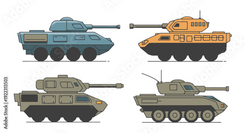 Armored Vehicle abstract modern style illustration.eps