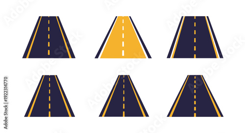 Asphalt Road Line abstract bright tone vector.eps