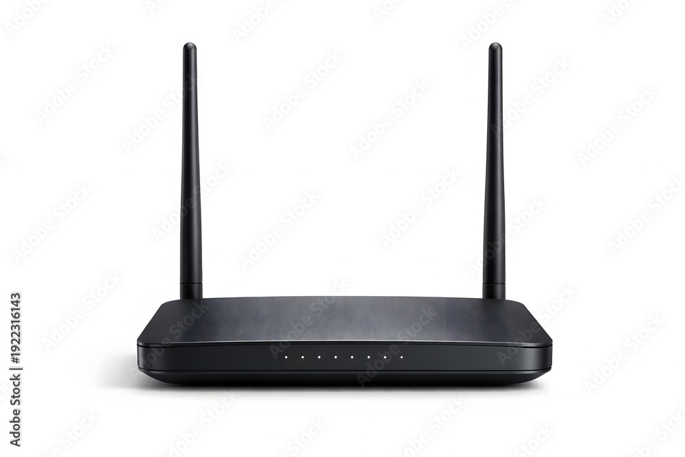 Fototapeta premium Modern WiFi Router for High Speed Internet Connectivity and Home Networking