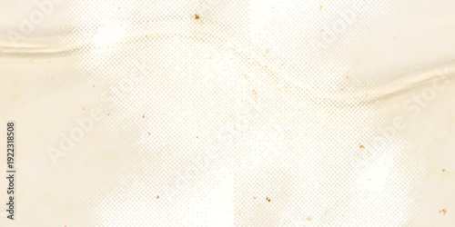 Crumpled ecru craft package paper texture. Abstract cream texture old paper background.