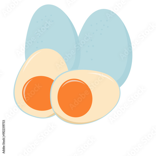 illustration of salted eggs  duck