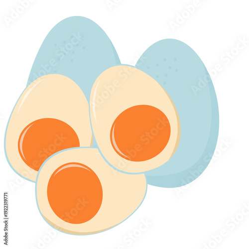 illustration of salted eggs  duck