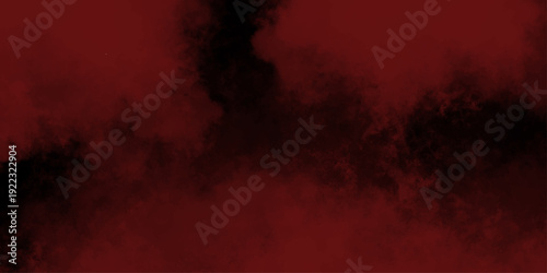 1447Abstract bloody grunge overlays fog isolated on black background. Scary Red and black horror red grunge texture and old wall texture effect powder color explosion background. Dark red slate backgr