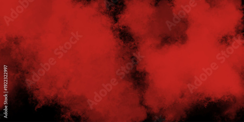 1454Abstract bloody grunge overlays fog isolated on black background. Scary Red and black horror red grunge texture and old wall texture effect powder color explosion background. Dark red slate backgr