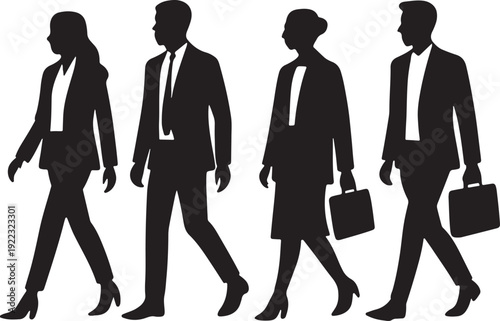 business woman silhouette