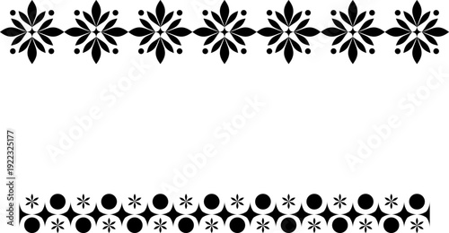 vector frames black on a white background, clipart	
