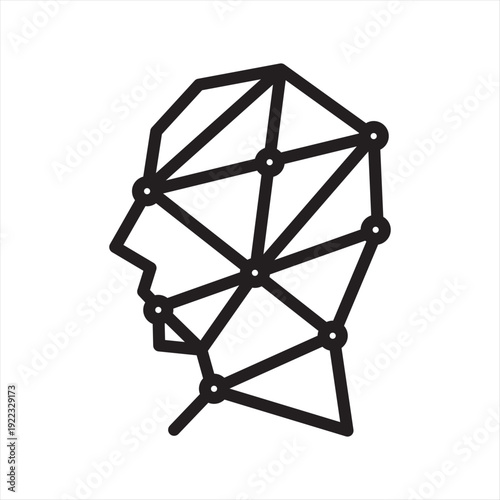 Web3 Identity virtual economy simple line icon