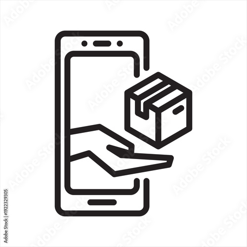Virtual Goods virtual economy simple line icon