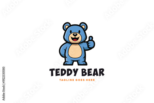 Mascot Modern Bear logo design