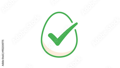 Green Checkmark Icon in Circle Shape.