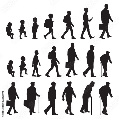 Silhouettes of business people. Silhouettes of people vector. business people silhouettes