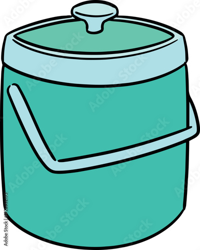 Illustration of ice bucket