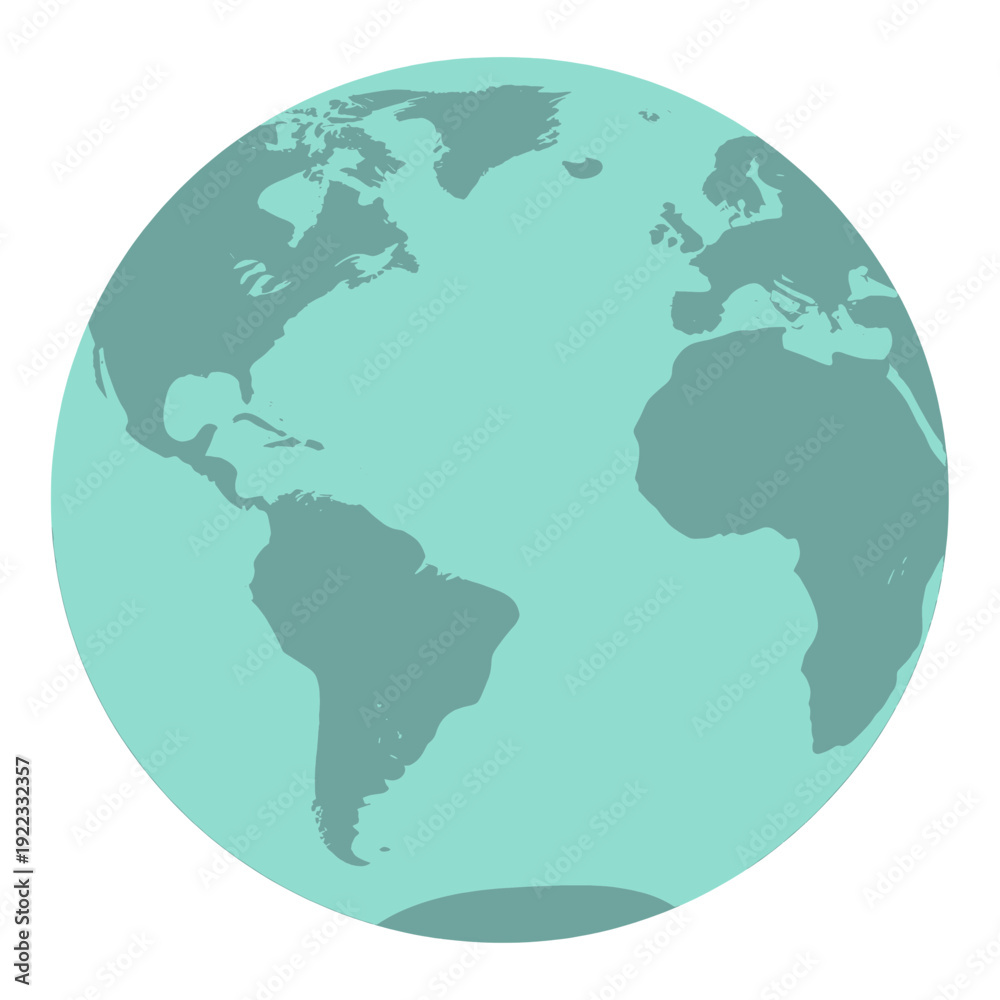 Fototapeta premium Globe Icon Representing The World