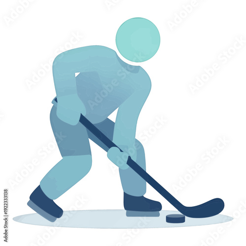 Hockey Player Vector Icon