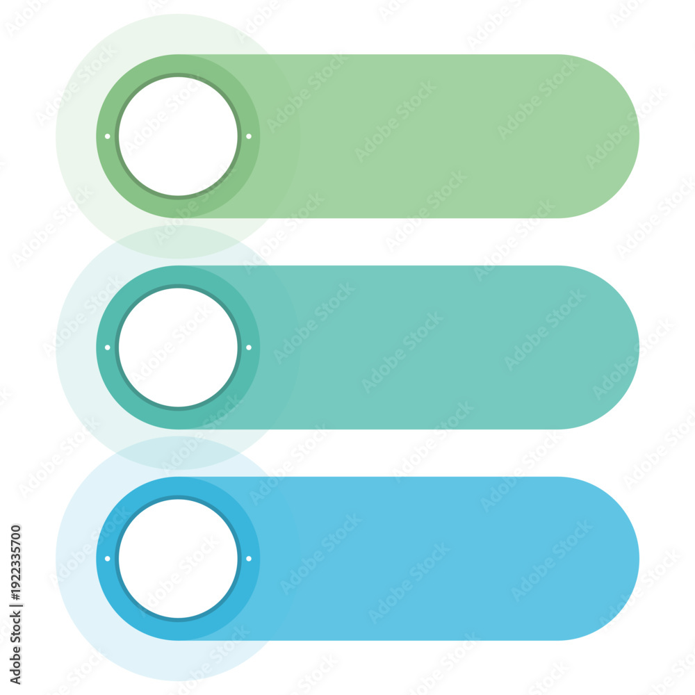 Obraz premium Infographic template with 3 steps