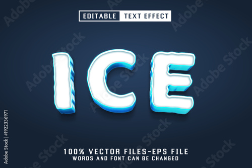 Frost 3d Text - Editable Text Effect