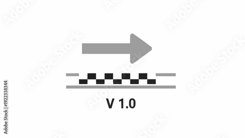 Right pointing arrow icon symbol.