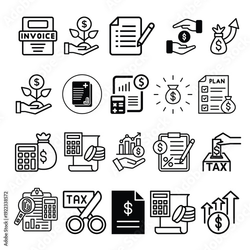 Mega icon set collection featuring modern multipurpose vector symbols for web and app design.