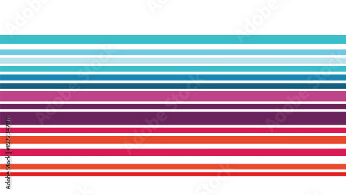 Dynamic abstract background composed of bold horizontal stripes in a vibrant array of bright colors, creating a modern and energetic visual design.