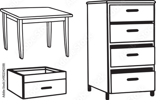 furniture icon set