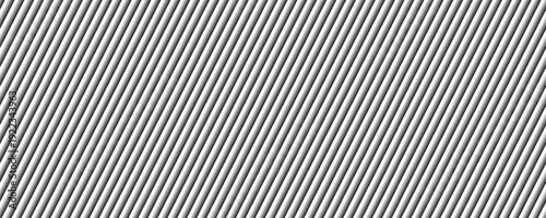 Narrow black-white vertical lines. Symmetric geometric ornament. Striped seamless pattern, abstract wallpaper. Digital paper for textile print, page fill. Vector