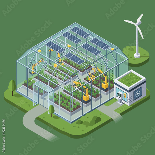 Sustainable Greenhouse with Renewable Energy Source.
