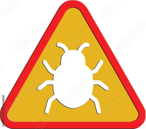 Illustration of caution against bed bugs