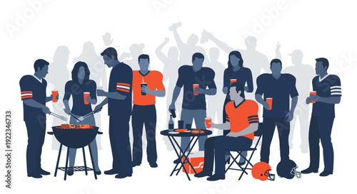 Diverse team barbecue collaboration outdoor cooking event corporate bonding summer activity