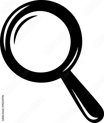 Magnifying Glass silhouette vector illustration