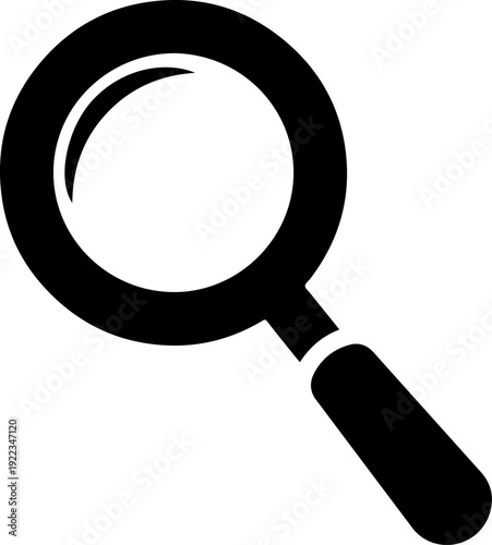 Magnifying Glass silhouette vector illustration