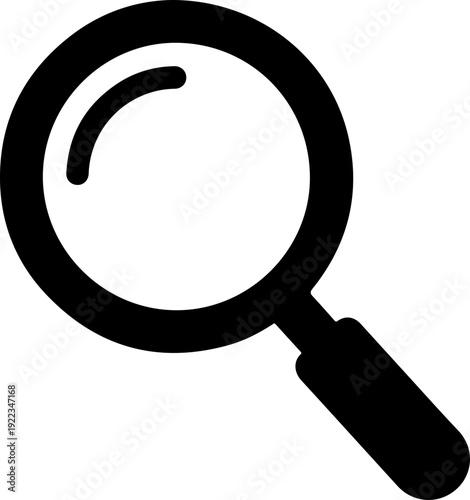 Magnifying Glass silhouette vector illustration