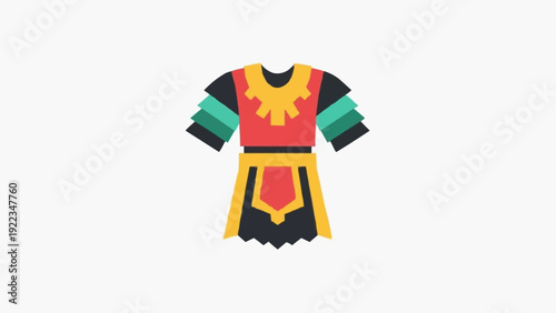 Medieval Knight Tunic with Belt and Pouch.