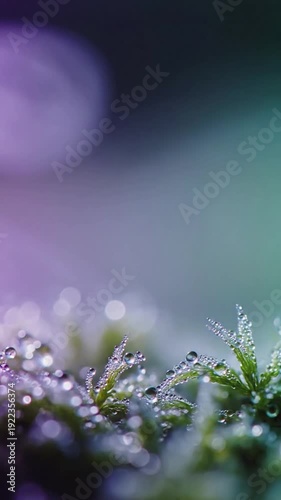 Wallpaper Mural Abstract texture of dense tritone fog with suspended dew particles creating a glitter effect. Visual abstraction, focus on light and particle interaction. Torontodigital.ca