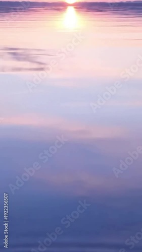 Wallpaper Mural Tranquil Lake Overhead Illumination A high-angle perspective showcasing the unique effect of light coming directly from above, bathing the water in pastel tones. Torontodigital.ca