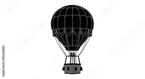 Wallpaper Mural Vintage hot air balloon soaring through clear sky Torontodigital.ca