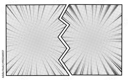 Comic versus pop art battle background