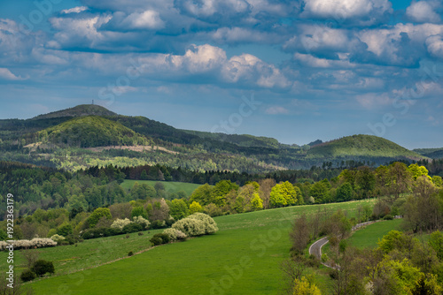 Wallpaper Mural sunset of the Czech Central Mountain (Czech Republic) Europe. Torontodigital.ca